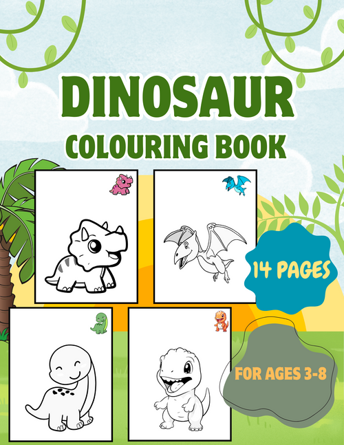 DINOSAUR COLOURING BOOK